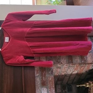 Hanna Anderson Red Velvet Dress
